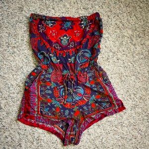 Boho Chic multi-color Romper